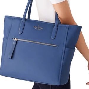 ♠️Kate Spade Chelsea Nylon Large Tote Bag, Shipyard Blue